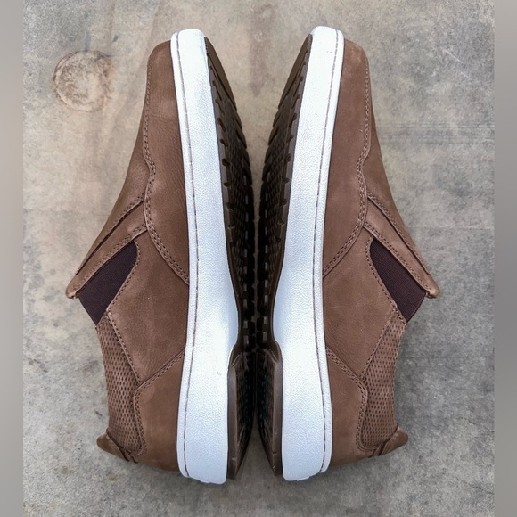 NWOT SEIBEL SIZE 43 MENS TAN SUEDE SLIP-ONS - Picture 7 of 8